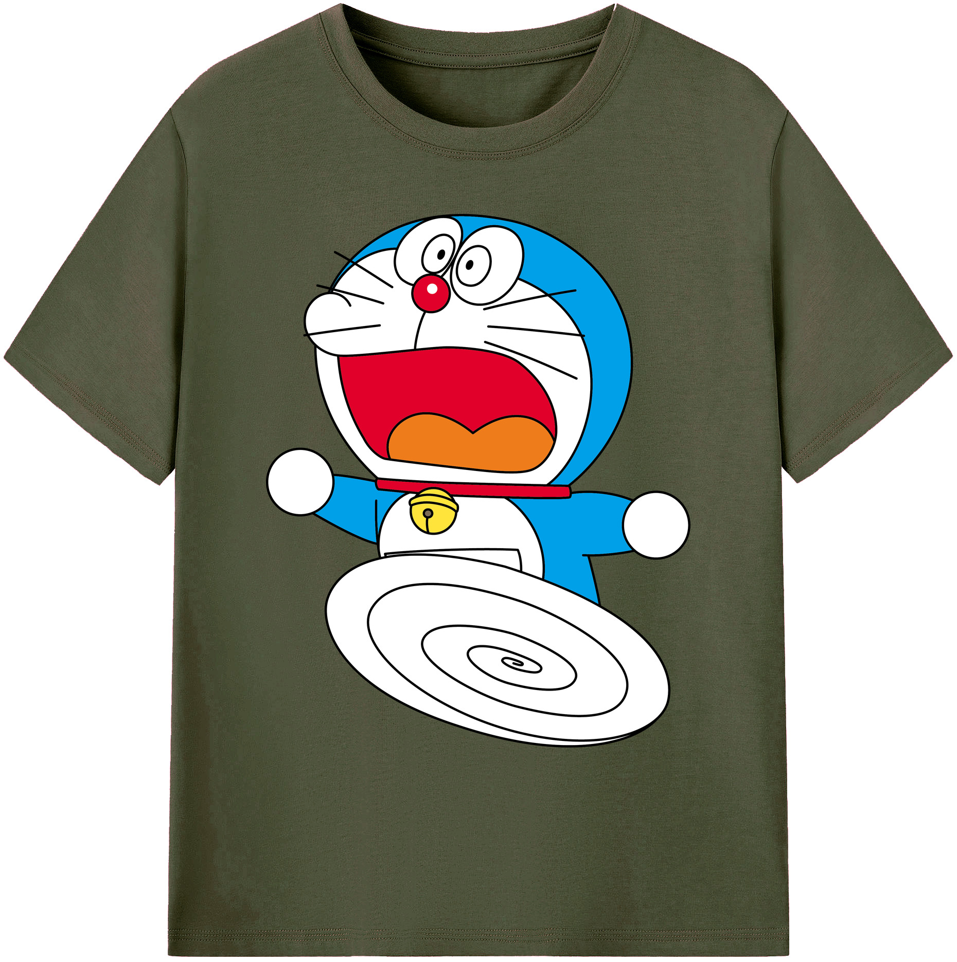 （画像用） ドラえもん Doraemon 綿100％ メンズ半袖Tシャツ｜肌触りやわらか＆通気性